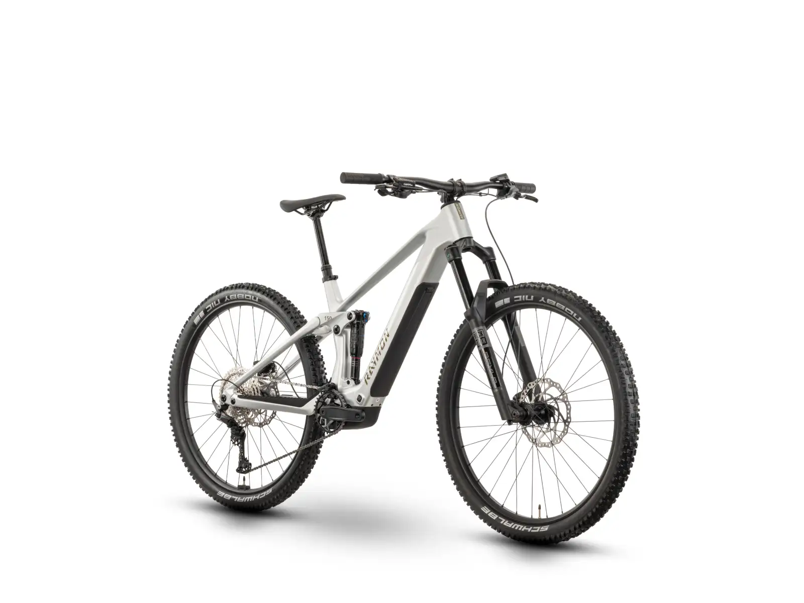 Raymon Airok full suspension e-bike Silver Stealth/Taupe