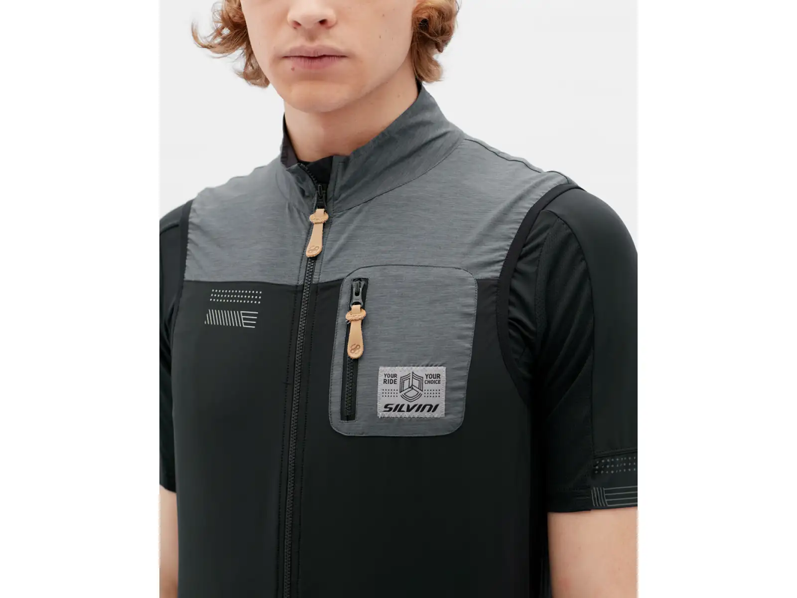 Silvini Cairo men's vest Charcoal