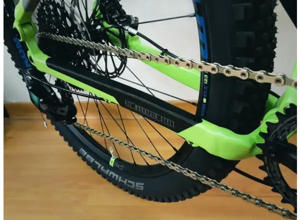 All Mountain Style chain guard protective stickers Black/Silver