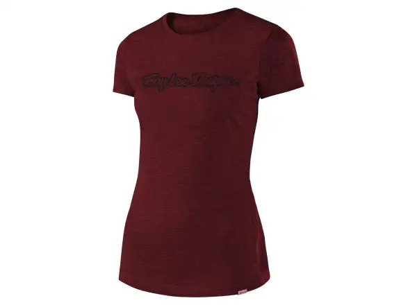 Troy Lee Designs Women Signature Tee women's T-shirt short sleeve Heather Mauve