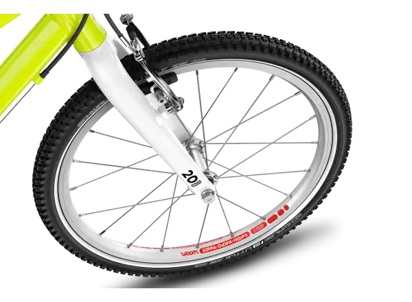 Woom GO 4 kids bike neon lime