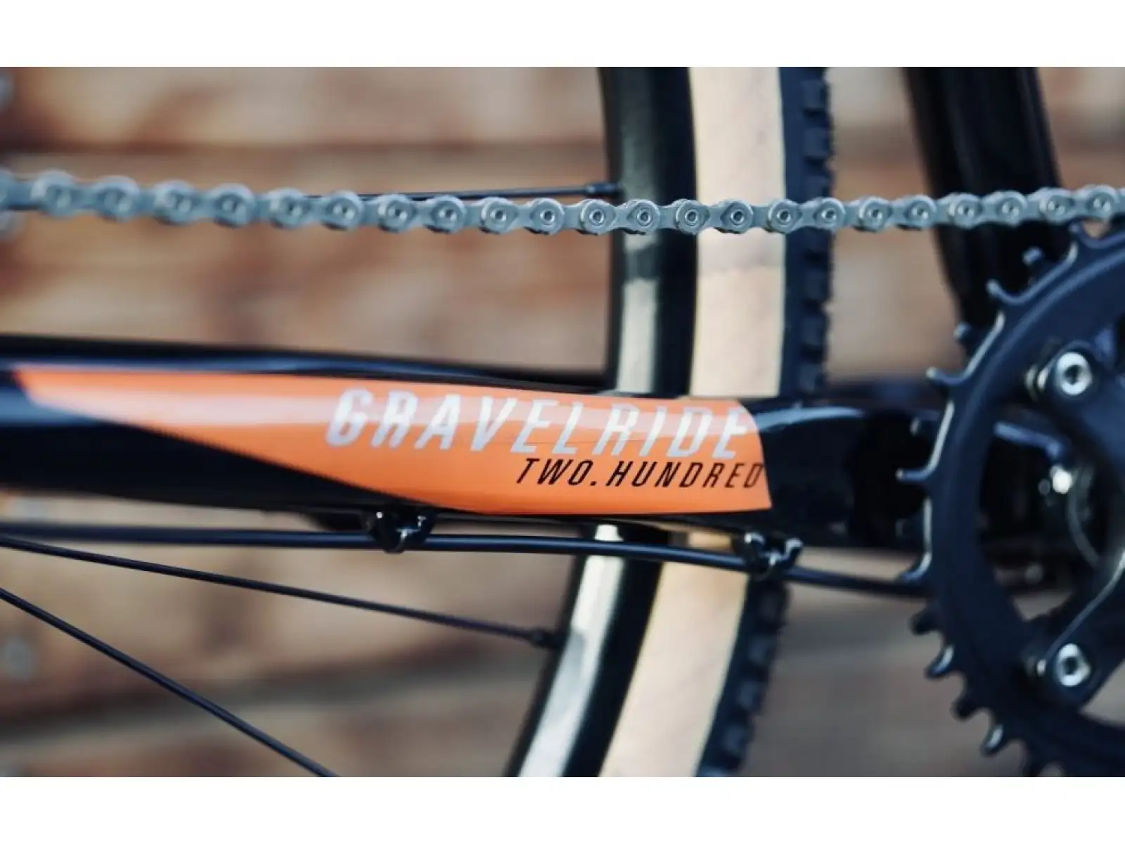 Rock Machine Gravelride 200 gravel bike Gloss Black/Brick Orange/Silver