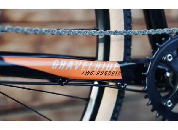 Rock Machine Gravelride 200 gravel bike Gloss Black/Brick Orange/Silver