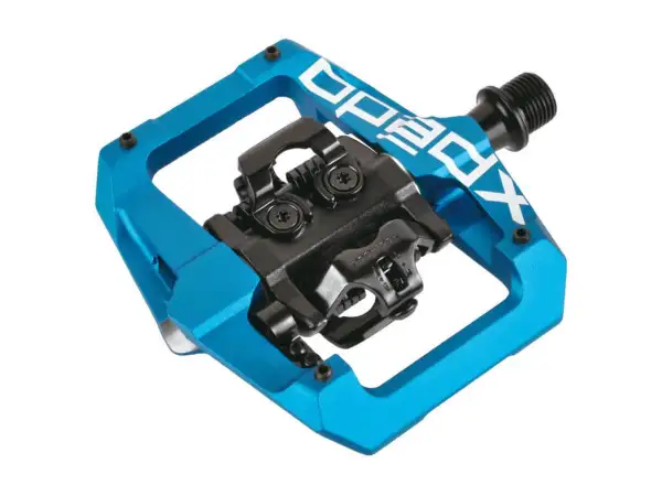 X-pedo GFX clipless pedals blue