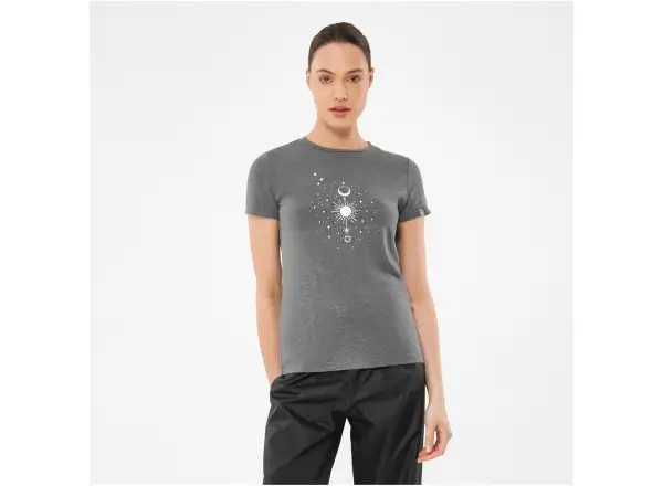 Viking Lako women's T-shirt short sleeve grey/white