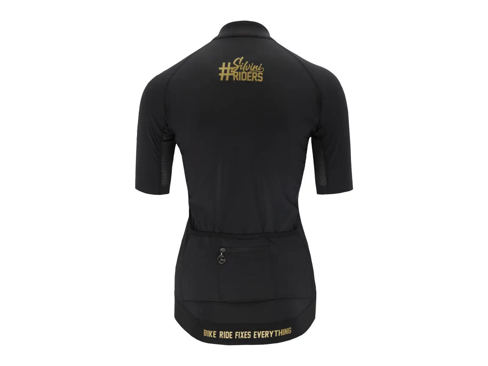 Silvini Mottolina women's jersey short sleeve Black/Gold