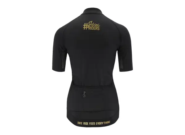 Silvini Mottolina women's jersey short sleeve Black/Gold