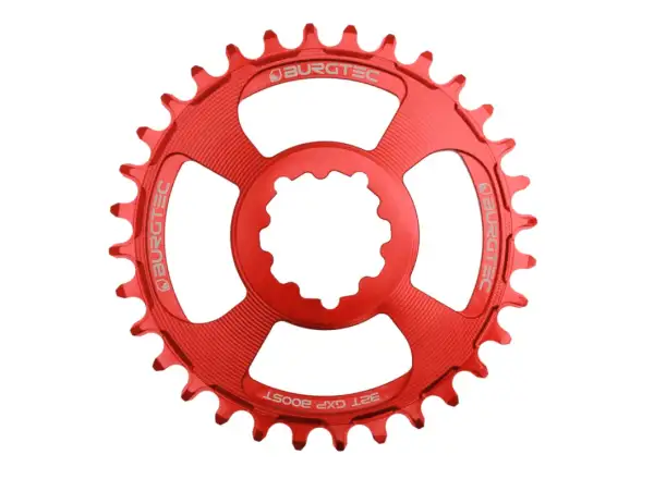 Burgtec Thick Thin GXP Boost chainring 3 mm offset 32 teeth red