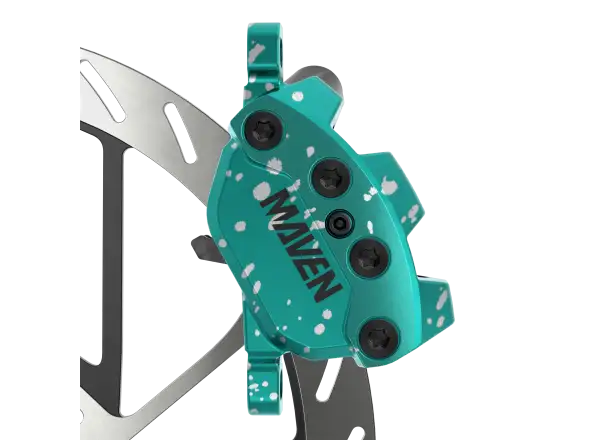Sram Maven Ultimate Stealth Teal Splatter Expert Kit disc brake set