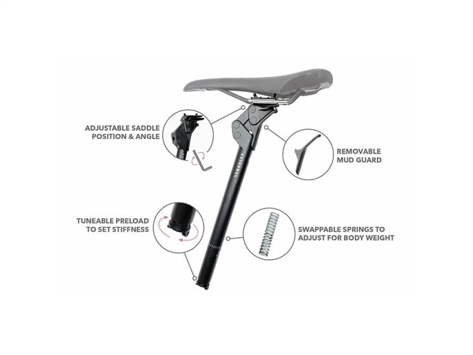 Redshift seatpost ShockStop Suspension 27.2x350mm