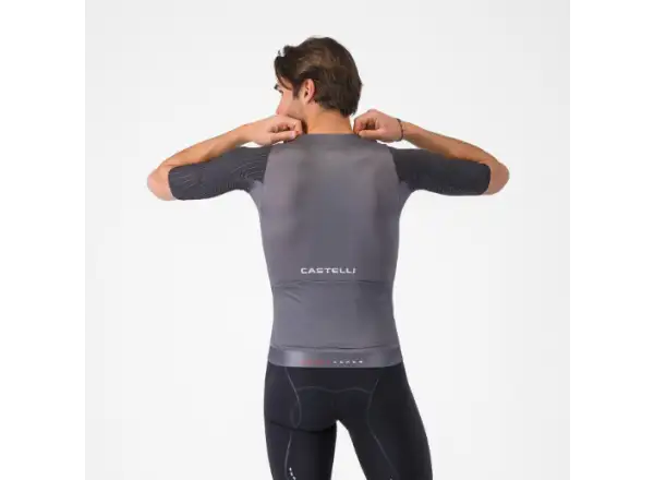 Castelli Aero Race 8S men's jersey short sleeve Smoky Gray