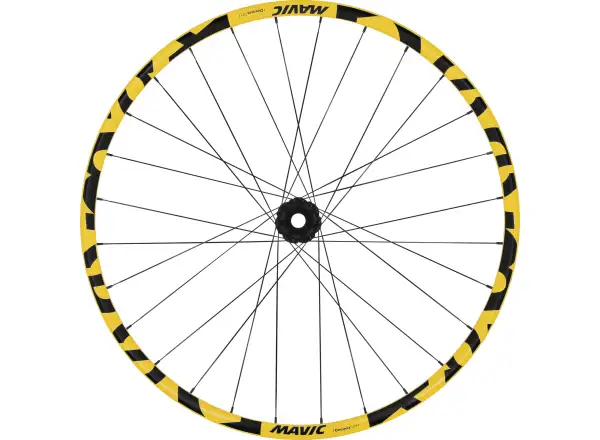 Mavic Deemax DH žlutá 27,5" 12x157 mm 6děr zadní vypletené kolo ořech Shimano HG