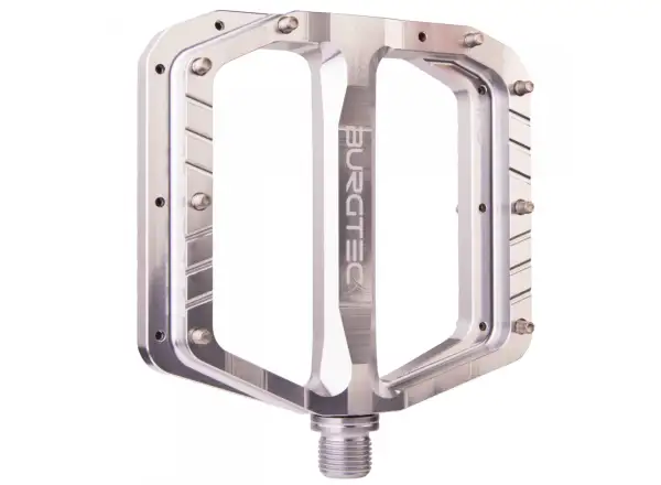 Burgtec Penthouse MK5 platform pedals Rhodium Silver