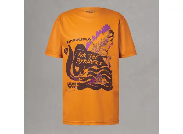 Endura SingleTrack Core kids jersey short sleeve Orange