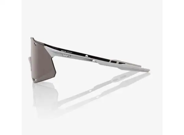 100% Hypercraft Glasses Matte Stone Grey/HiPER Crimson Silver Mirror Lens