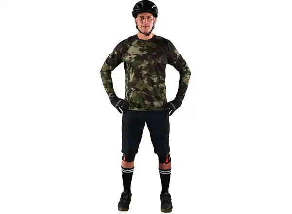 Troy Lee Designs Flowline men's jersey long sleeve Covert army green