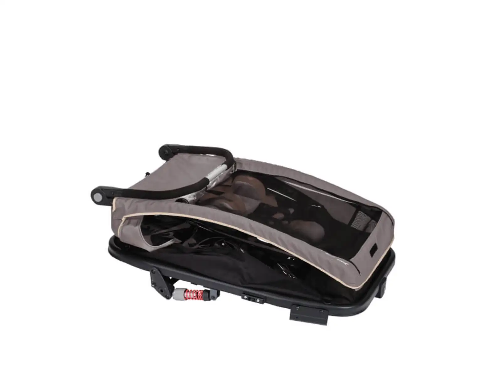 XLC DUOs BS-C10 child two-seater trailer 20" grey/beige/anthracite