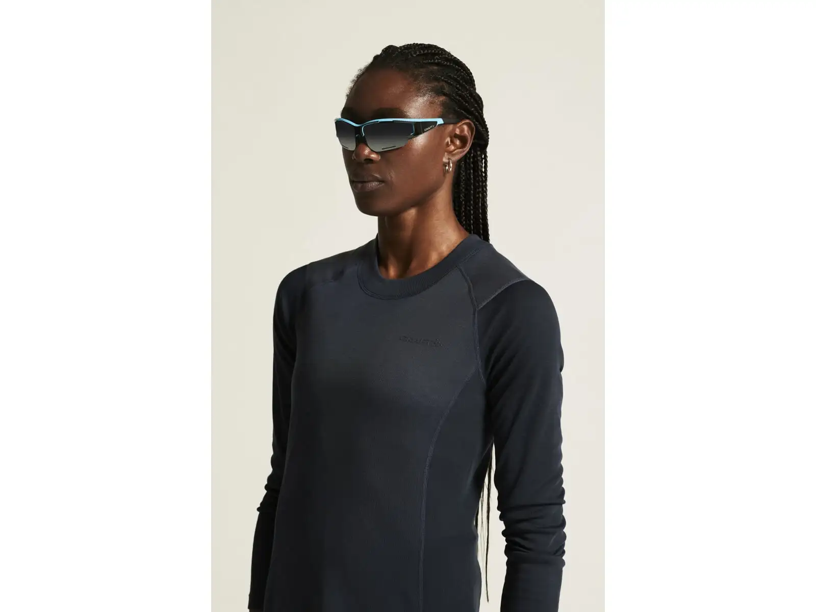 Craft Core Warm Baselayer women's set long sleeve shirt+pants blue