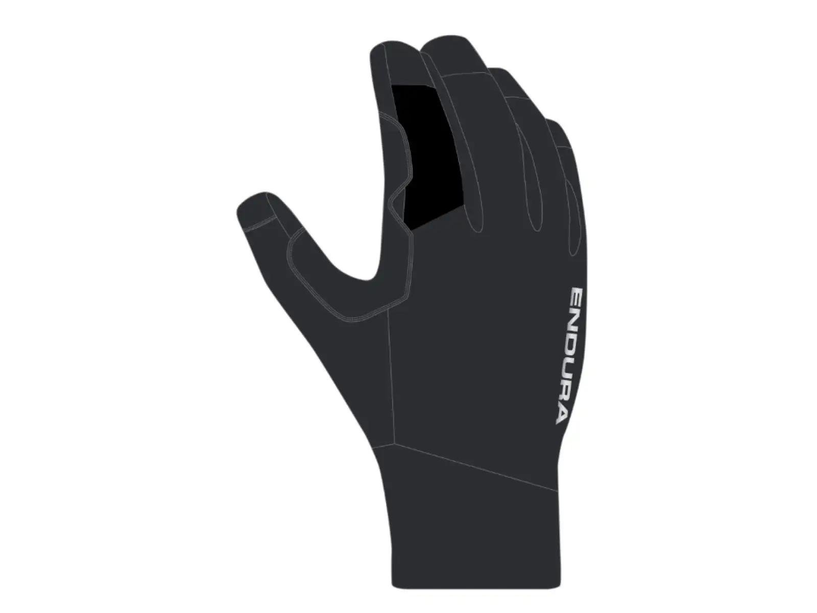 Endura Loop waterproof cycling gloves black