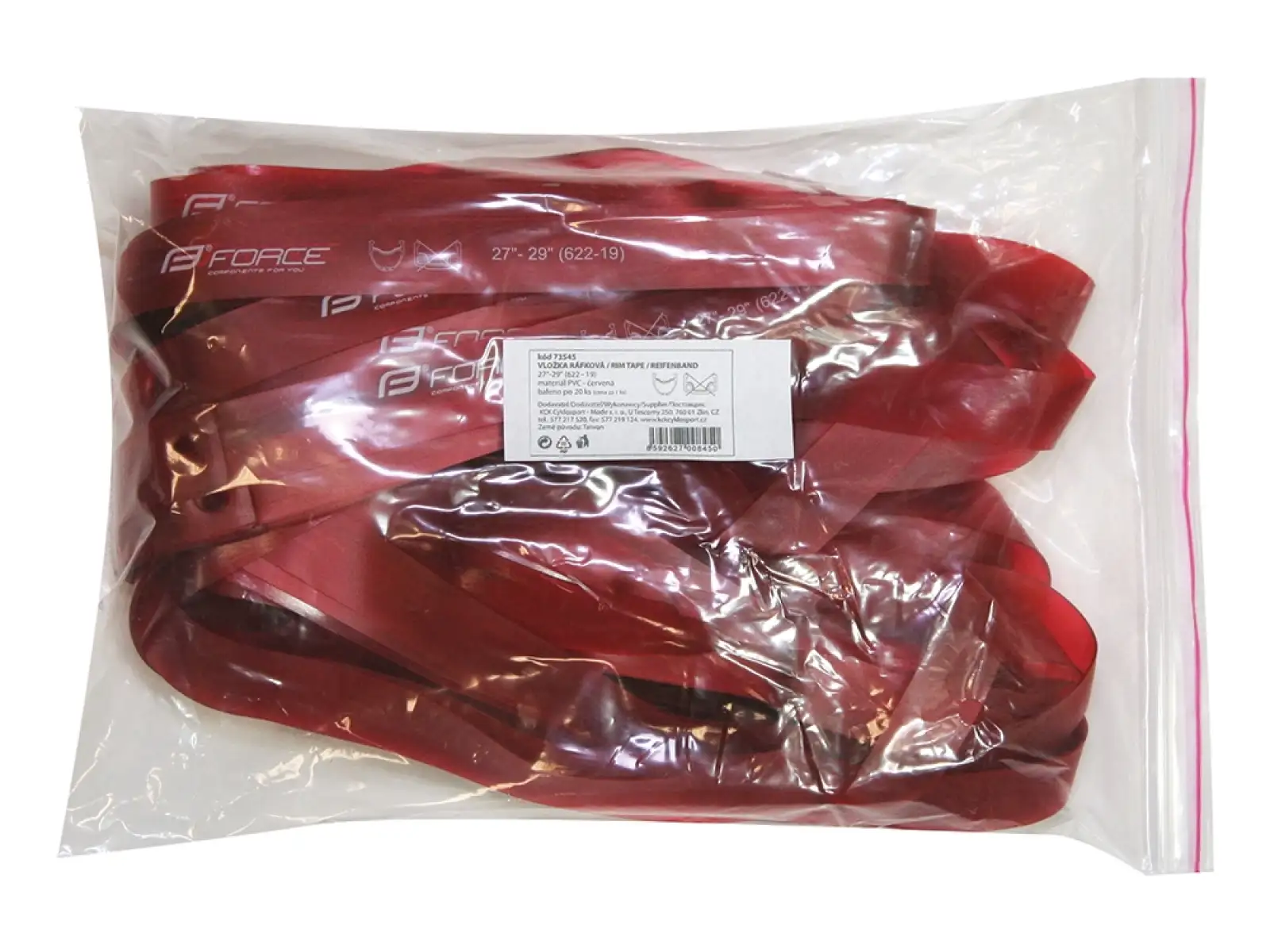Force rim tape 27-29" (622-19) red