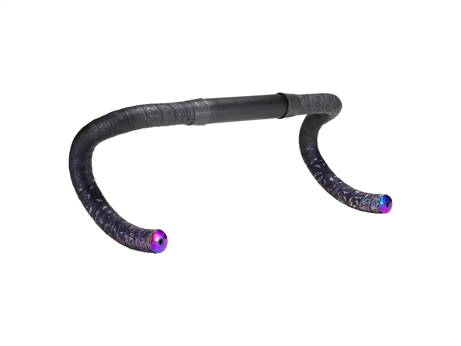 Supacaz Super Sticky Kush Star Fade handlebar tape Oil Slick/Oil Slick plugs