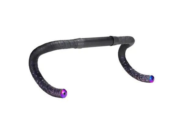 Supacaz Super Sticky Kush Star Fade handlebar tape Oil Slick/Oil Slick plugs