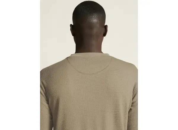 Craft Wool Waffle men's shirt long sleeve beige