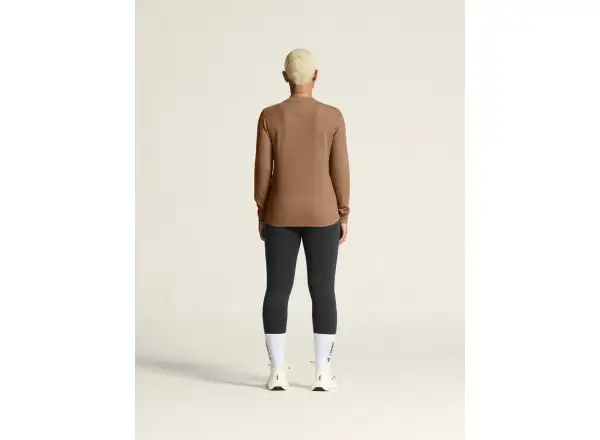 Craft Wool Waffle women's shirt long sleeve brown