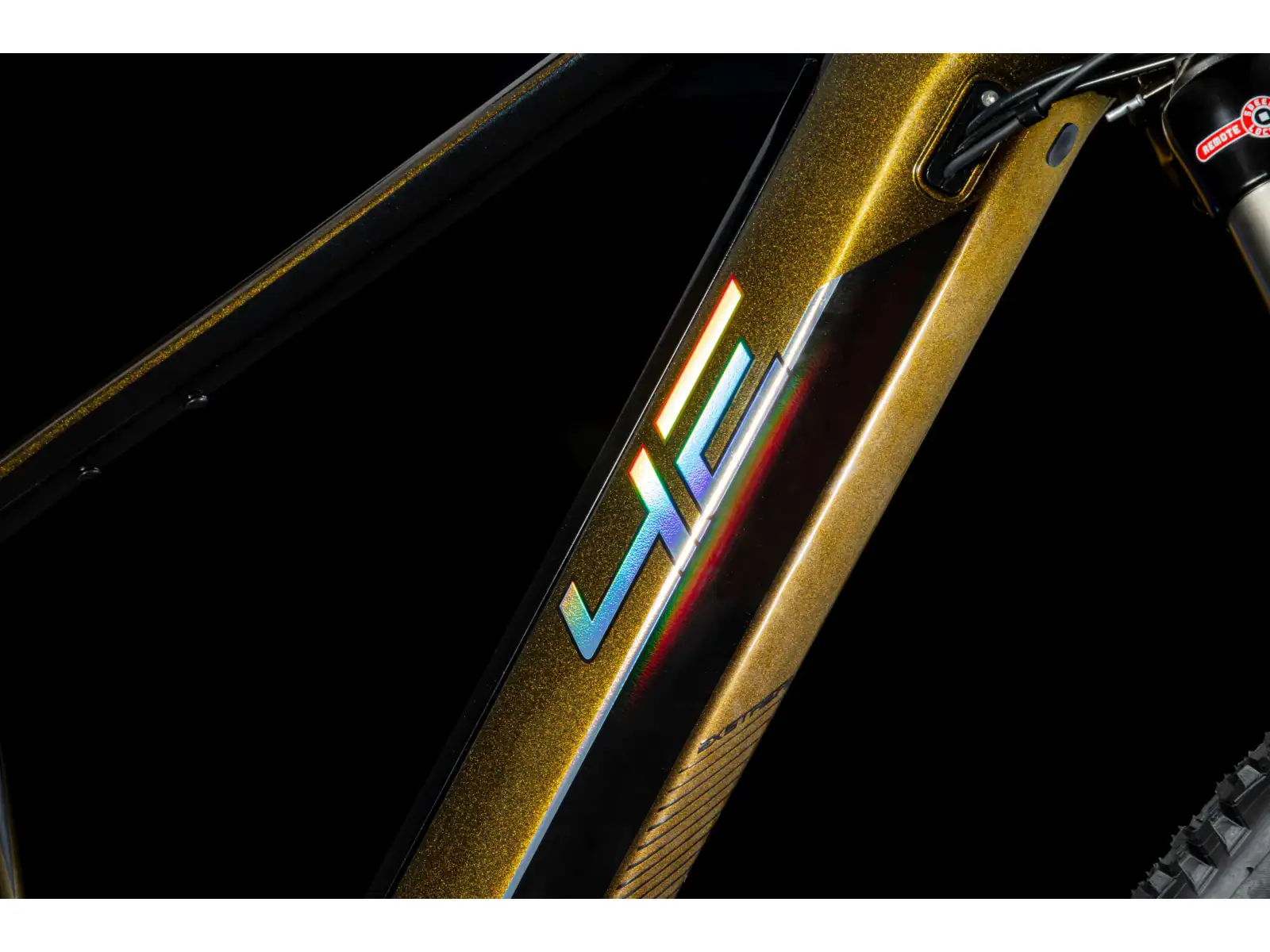 4EVER Exstream Elite Electric Mountain Bike Jungle Gold/Mirror