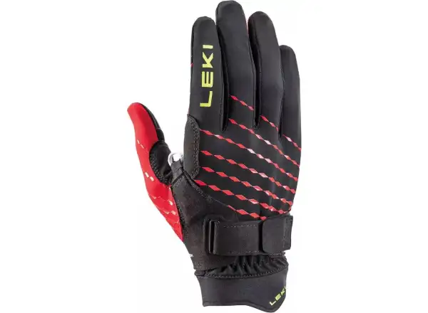 Leki Ultra Trail Breeze Shark gloves Black/Red/Neon Yellow