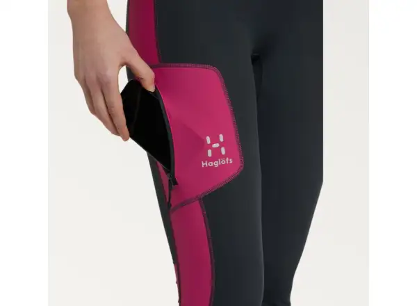 Haglöfs L.I.M Winter women's stretch pants dark grey/pink