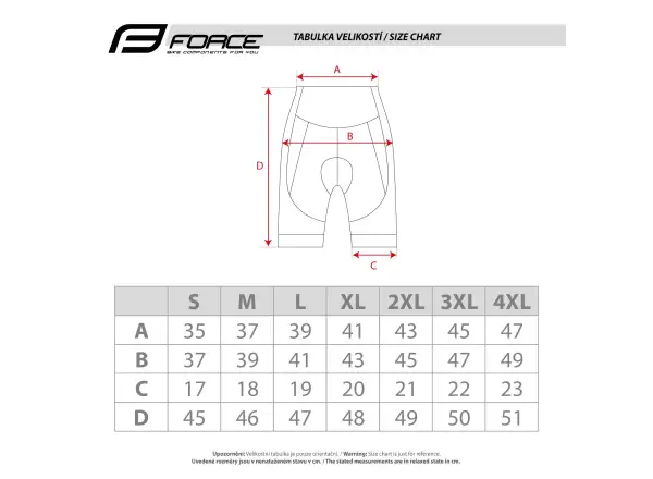 Force Pace cycling shorts with padding black