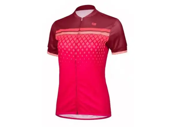 Etape Diamond women's jersey short sleeve bordeaux/pink