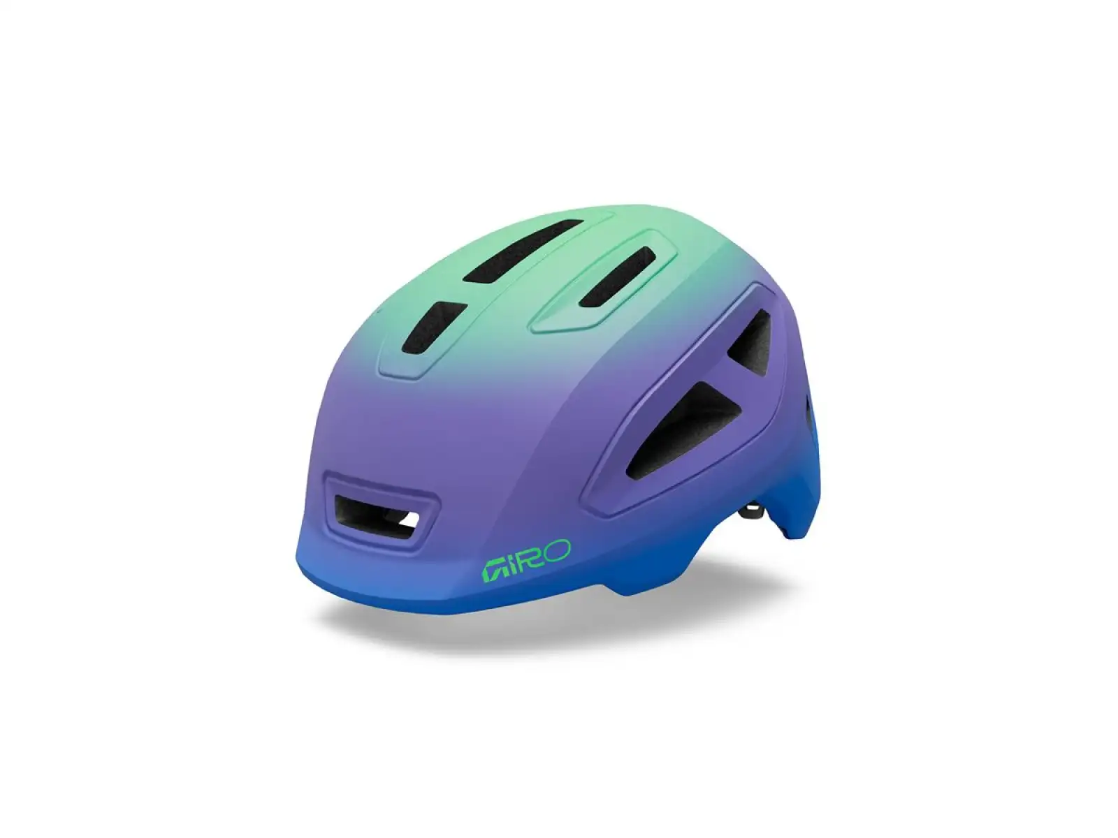 Giro Scamp II children's helmet Mat Blue Jewel/Vivid Green Fade