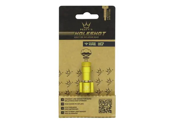 Peatys Holeshot CO2 pump head Gold
