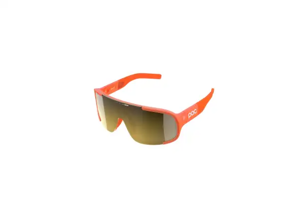 POC Aspire WF sunglasses Fluorescent Orange Translucent/Clarity Road/Partly Sunny Gold