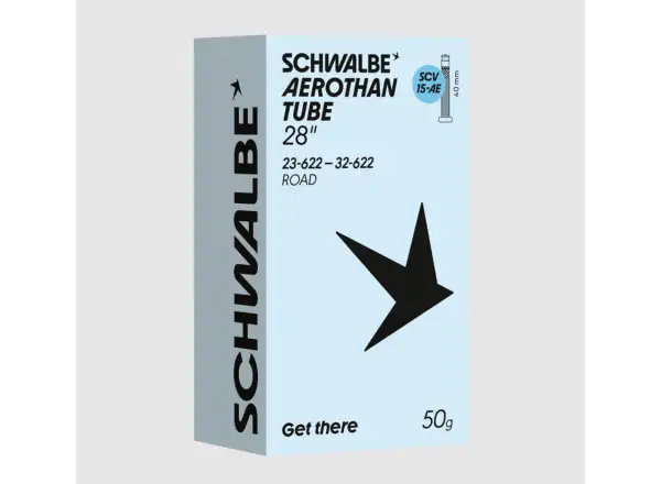 Schwalbe Aerothan 23-32/622 SCV15-AE, TPU road inner tube, Click Valve 40 mm valve stem