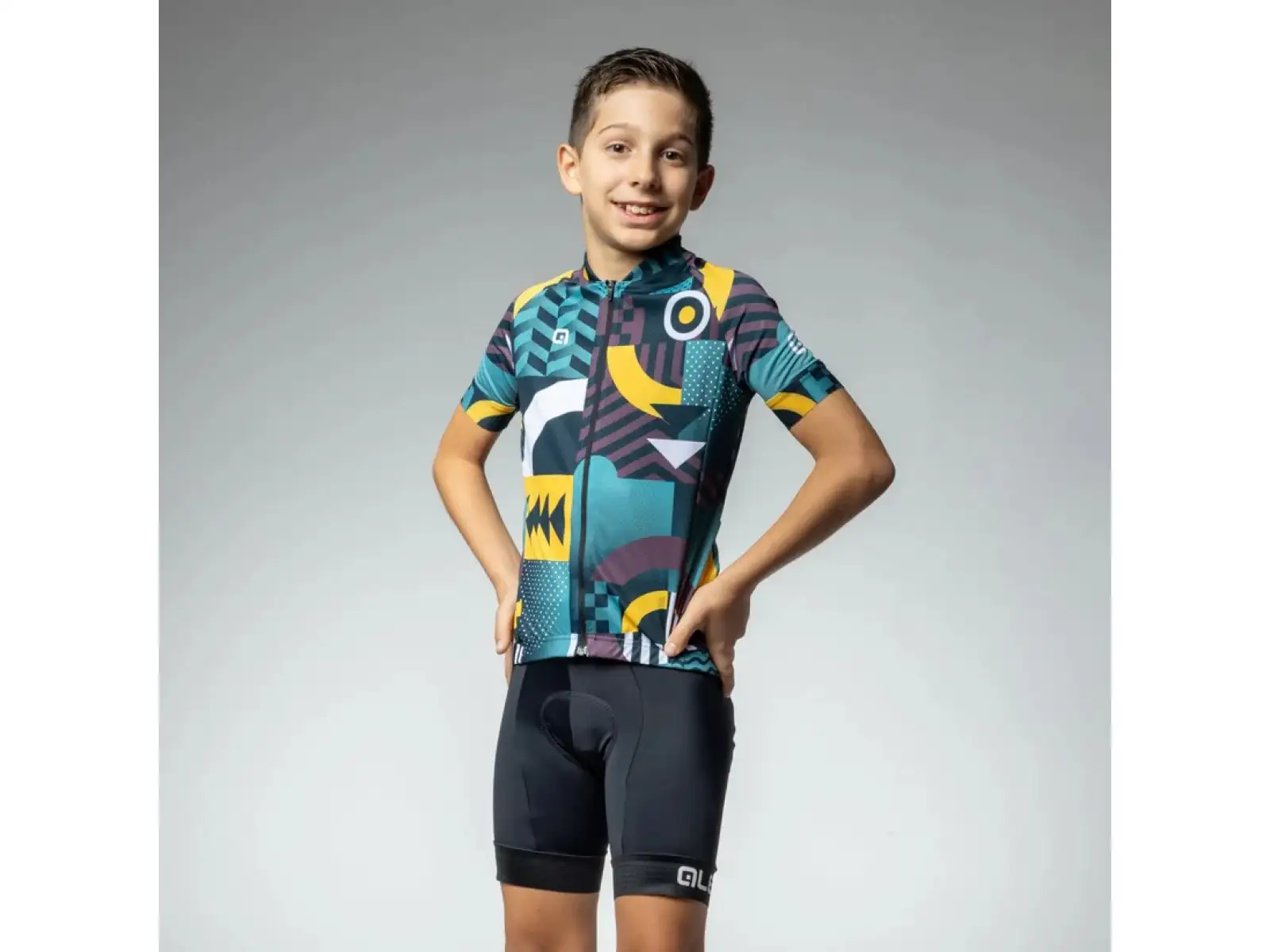 Alé Kid Games children's jersey Cocoa Brown
