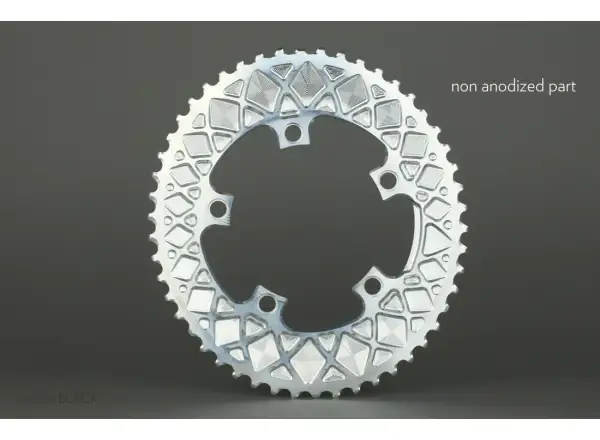 Absolute Black OVAL Road 2X 110/5 BCD chainring 52 teeth