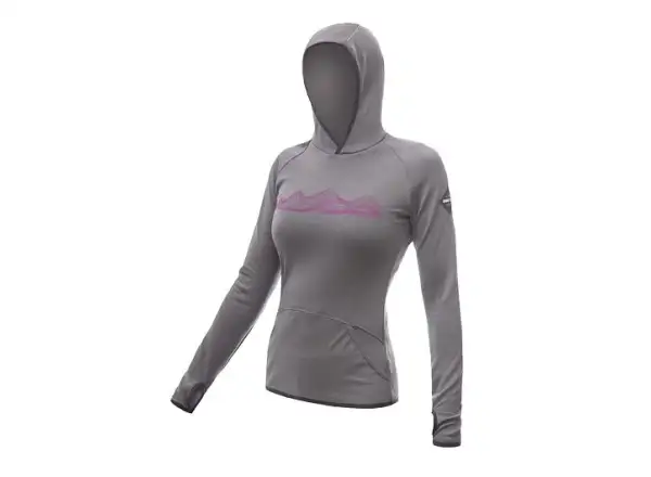Sensor Merino Upper Mountains women's hoodie grey