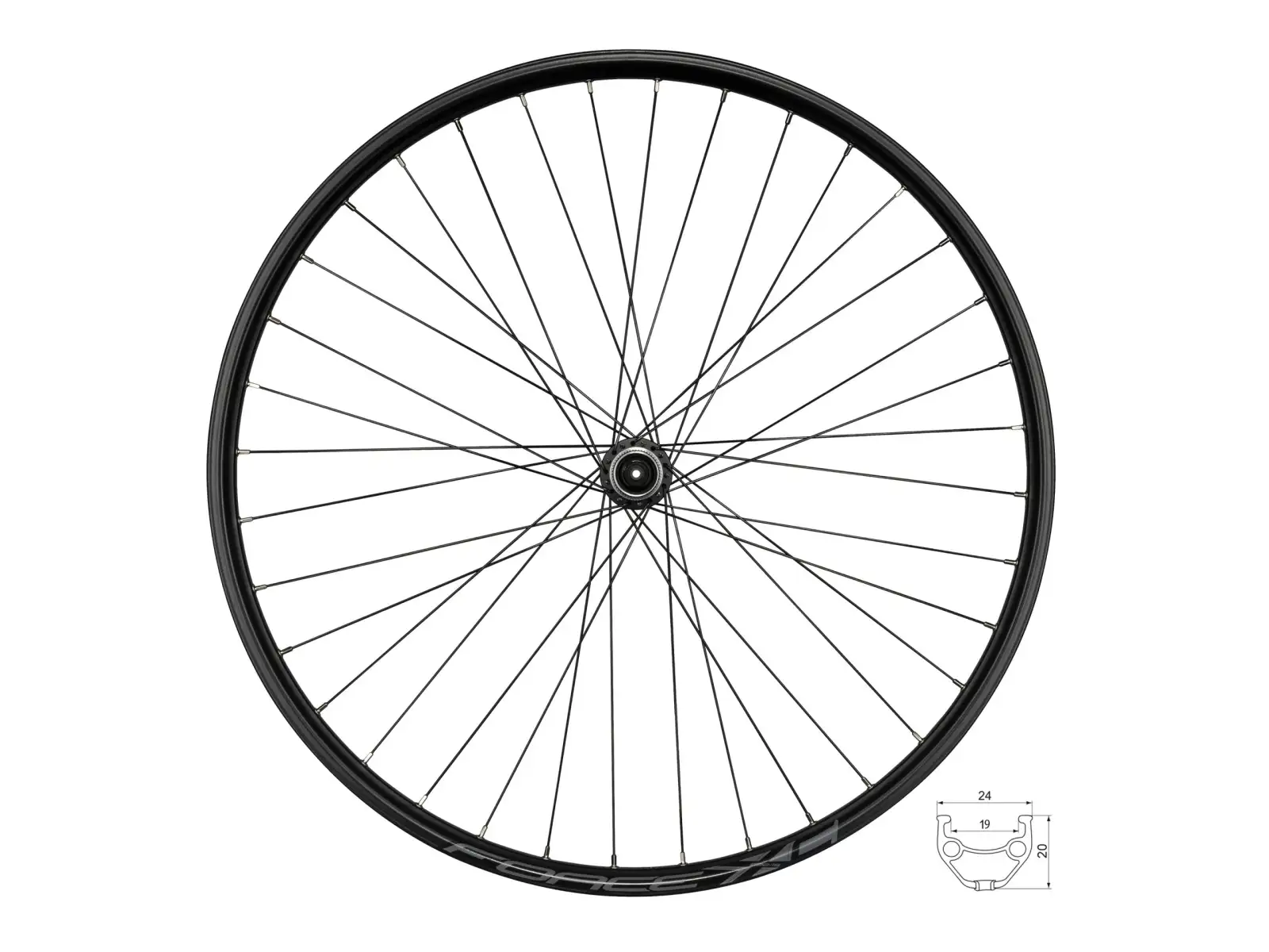 Force XC Disc 29 CL rear wheel hub Shimano
