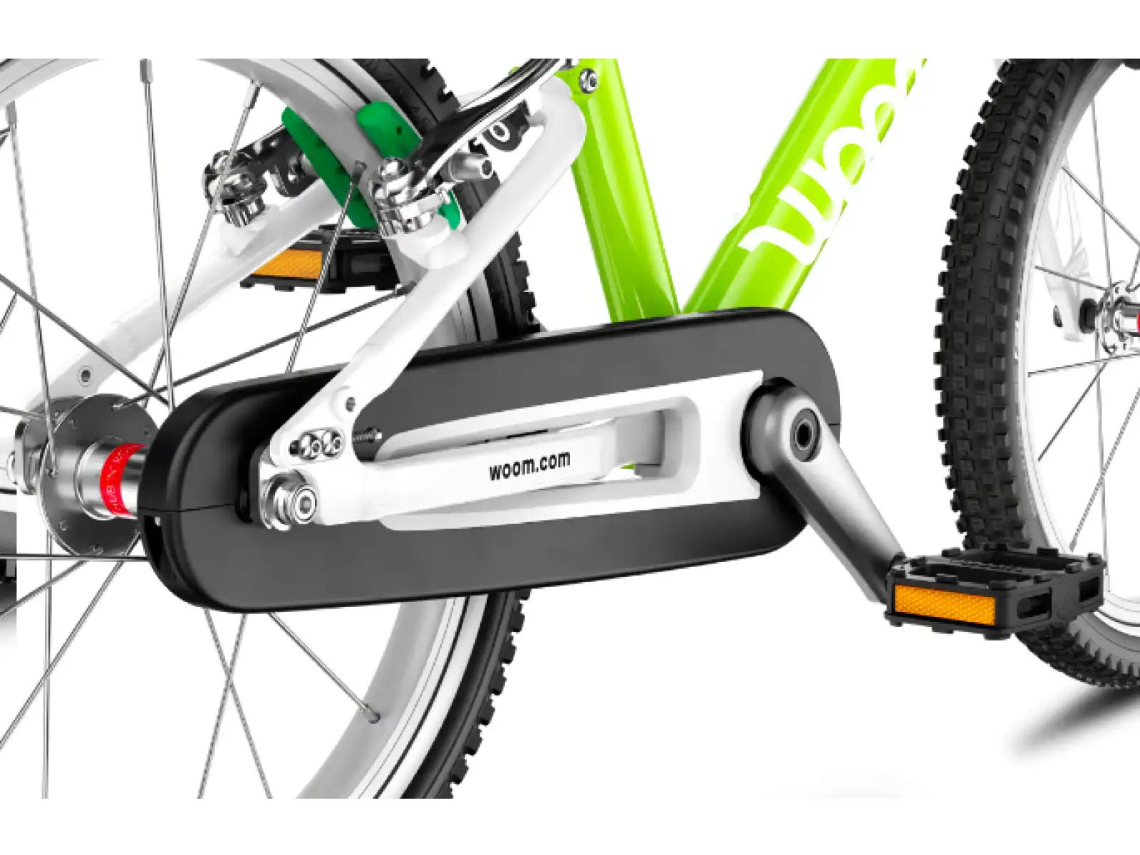 Woom 2 Lizard Lime 14 children's bike