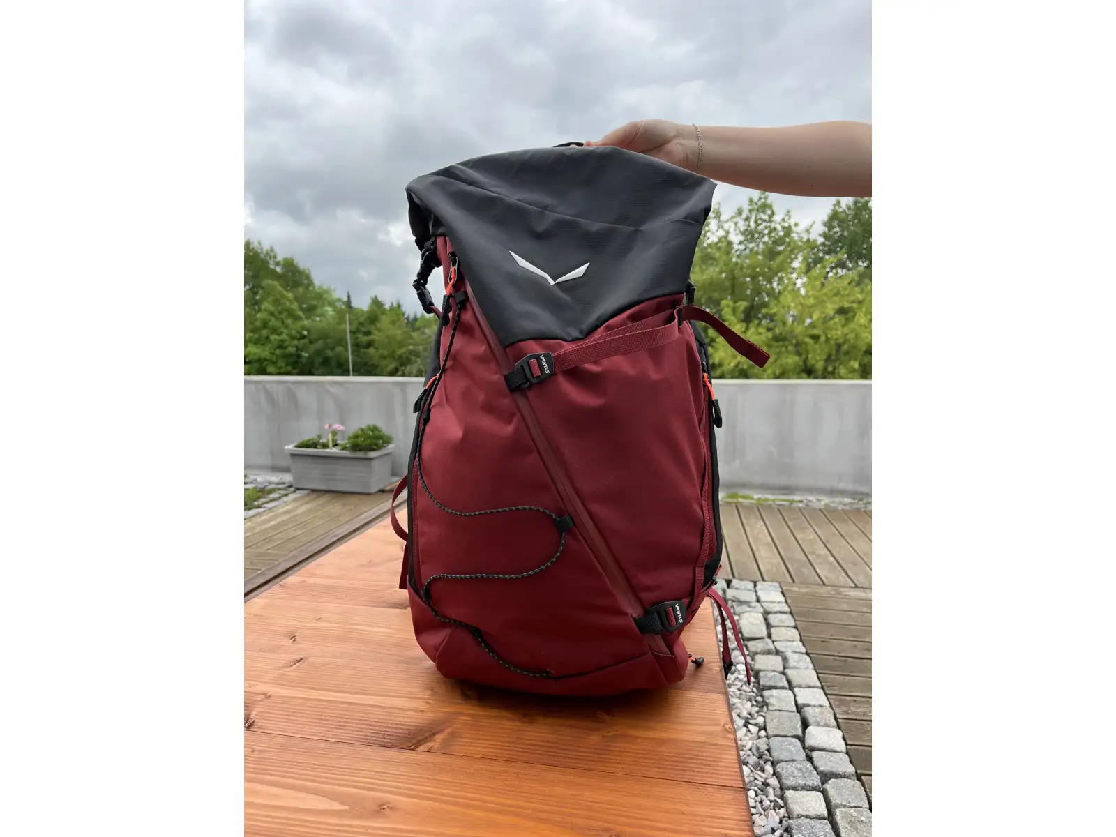 Salewa Puez women's backpack 32 l + 5 l Syrah/Black Out