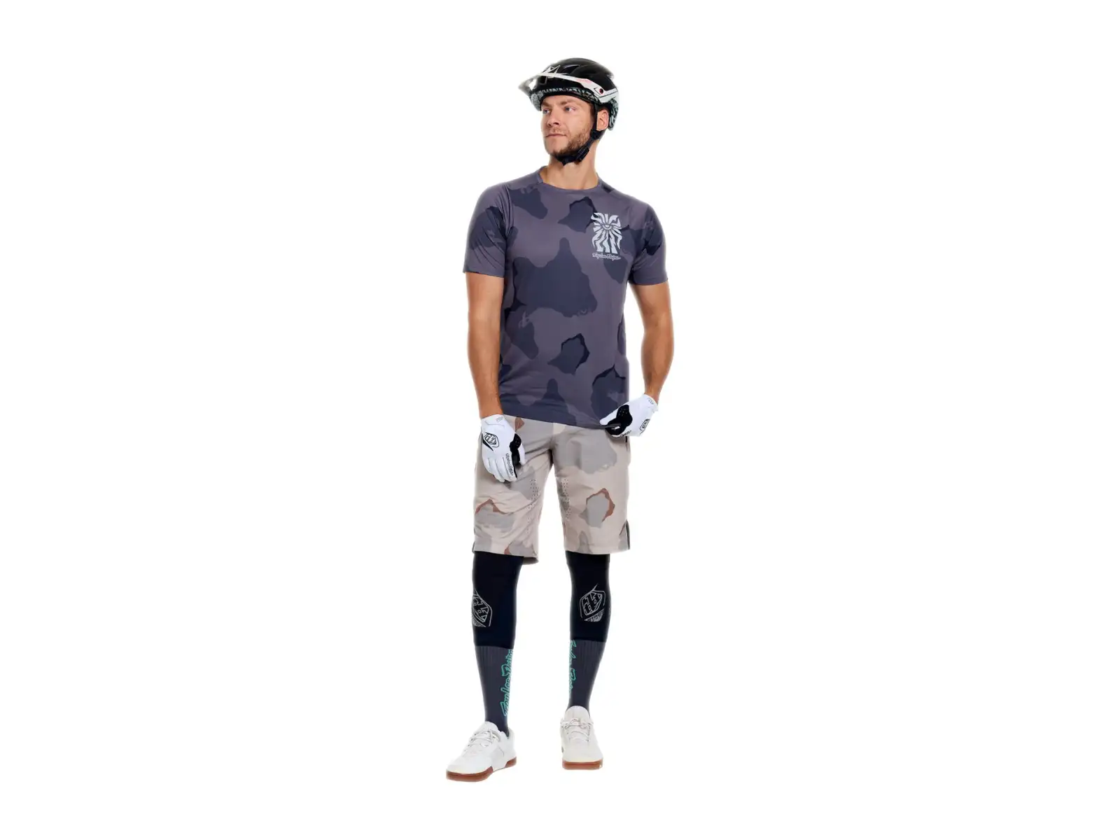 Troy Lee Designs Skyline Pro men's jersey short sleeve Flow Camo Carbon