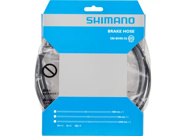 Shimano SM-BH90-SS brake hose 2000 mm, straight – straight, black