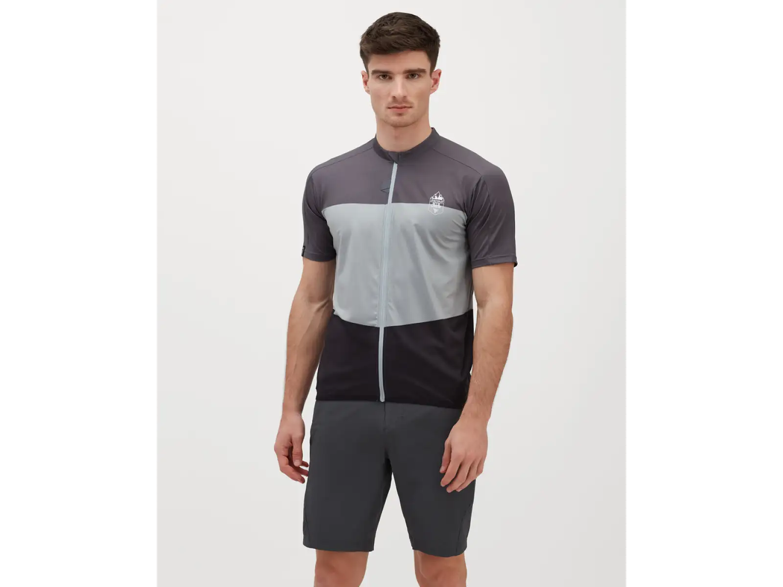 Silvini Turano Pro men's jersey short sleeve cloud/black
