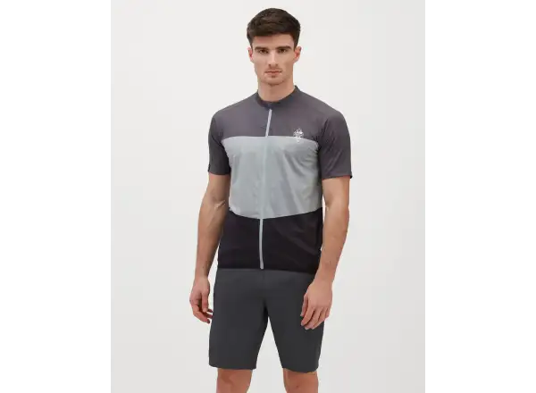Silvini Turano Pro men's jersey short sleeve cloud/black