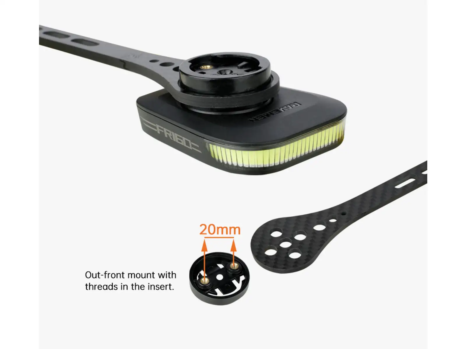 Ravemen bottom mount for FR series lights (Garmin)