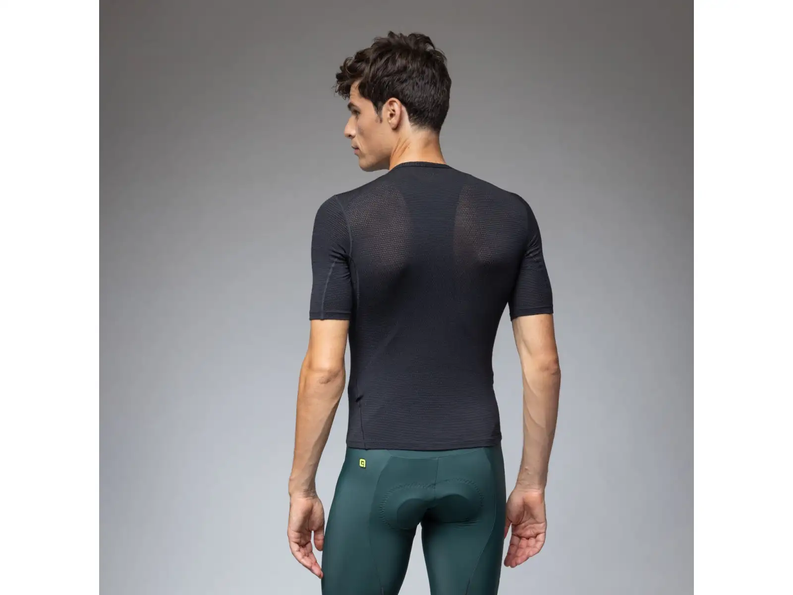 Alé Intimo Merino men's undershirt short sleeve Black