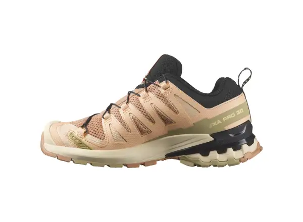 Salomon XA PRO 3D V9 women's running shoes Cork/Peach Fuzz/Sponge